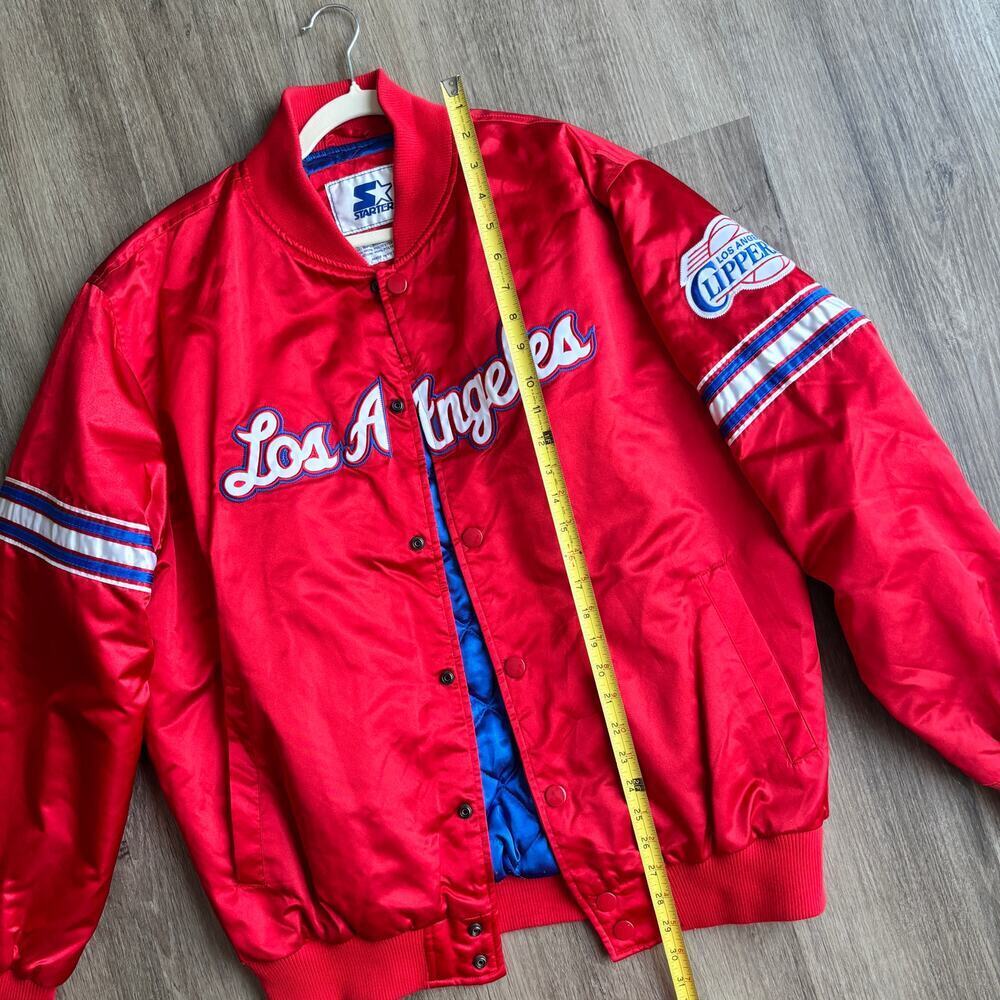 Los Angeles Clippers NBA Starter Jacket Varsity Satin Men's XL - Picture 8 of 9